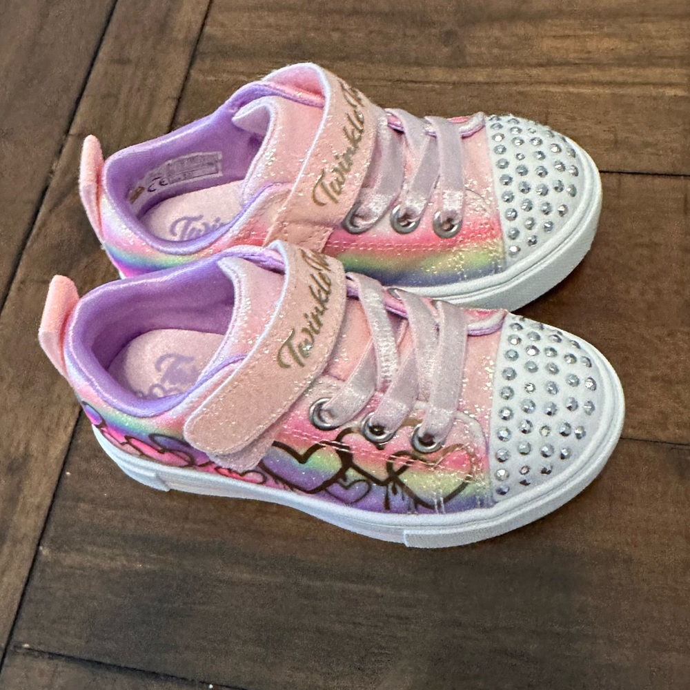 Skechers Glittery Pink and Purple Shoes